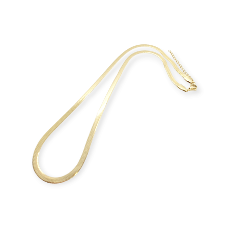 necklace steel gold snake2